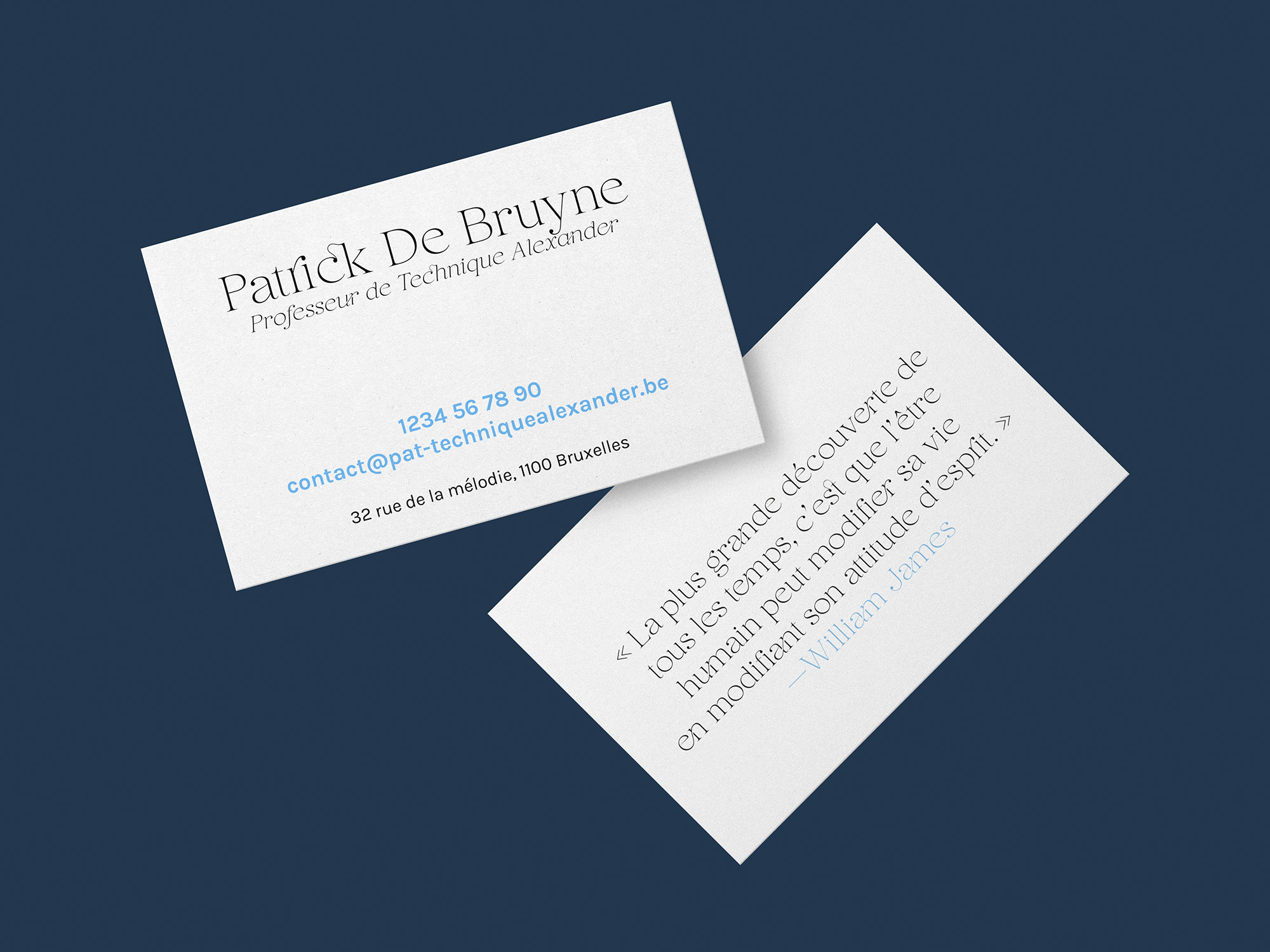 Patrick De Bruyne, Alexander technique's teacher