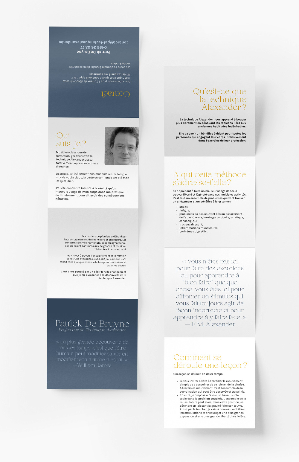 Patrick De Bruyne, Alexander technique's teacher